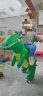 Elinfant绿恐龙充气服圣诞搞怪服饰派对cosplay卡通人偶搞笑面具服装道具 S码绿恐龙充气服 实拍图