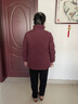 俞兆林（YUZHAOLIN）妈妈冬装羽绒棉服奶奶冬装中老年女装外套老人特大码加肥太太外套 酒红色 3XL 建议125-140斤 实拍图