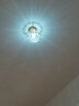 卡诺爱迦 水晶过道灯走廊灯现代简约创意玄关阳台吸顶灯 【金色】灯笼形 直径19cm 实拍图