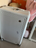 B.L.B.L行李箱拉杆箱高颜值端旅行箱包密码箱男女大容量皮箱子24英寸白色 实拍图