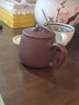 千寿堂茶杯紫砂杯宜兴原矿紫泥盖杯办公杯收藏 石瓢杯500ml 实拍图
