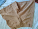 betu百图女装短裤女夏ins风简约多色休闲短裤女高腰阔腿裤短裤女2204T57 咖啡色 L 实拍图