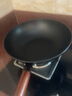 小天籁（XIAO TIAN LAI）炒锅 精铁不粘锅平底煎锅无油烟炒菜锅具电磁炉燃气灶通用 精铁炒锅直径32cm（适用3-5人） 32cm 实拍图