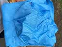 致尔康无尘服防静电 分体连帽防尘服男女 蓝色M 洁净服无尘衣喷漆工作服 实拍图