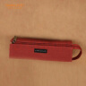 国誉（KOKUYO）一米新纯学生笔袋文具盒文具袋 可立桌面 帆布+涤纶 红色 中号 WSG-PCS22R 实拍图