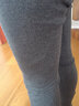 袋鼠贴身保暖内衣含羊毛裤男女士厚款保暖裤秋冬季修毛线打底裤 女-薄版-深灰 XL 实拍图