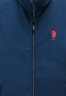 U.S. POLO ASSN.马甲男抓绒摇粒绒春秋立领无袖背心男装外套蓝色3XL 实拍图