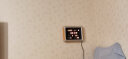 虹泰（HoTai）挂钟万年历电子钟客厅电子日历挂钟创意简约家用电子钟表188-228 A129-02黑-wifi授时版 实拍图