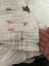 Kissbaby Miracle纯棉A类婴儿6层纱布浴巾 新生儿柔软吸水宝宝大包巾方巾 浣熊兔【A类纯棉 110cm*110cm】 实拍图