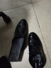 孚尼奴商务正装结婚鞋子伴郎休闲皮鞋男夏季黑色英伦男士亮面休闲鞋男 炫耀黑（升级版） 40 实拍图