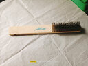 铁铮汉 超密木柄铜刷铜丝刷子清洁刷除锈刷子铜丝板刷 不锈钢刷钢丝刷 纯不锈钢刷6行*16排小号单把 实拍图