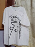栢斐荻短袖T恤男新款休闲百搭夏季大码宽松五分袖ins港风学生嘻哈短袖潮 C17 白色 2XL. 实拍图
