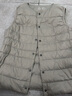 MUJI MUJI 女式 便携式 无领 羽绒背心BDC30C2A舒适轻薄保暖蓬松马甲  浅棕色 L 实拍图