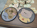 YOUR·FUN餐桌桌布台桌垫40+款自由混搭隔热垫盘垫碗垫锅垫茶杯子垫餐桌垫 超可爱小熊杯垫 10.5cm六个装（小熊杯垫推荐） 实拍图