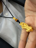 周六福足金黄金吊坠男女款瑞兽貔貅定价经典款约2.98g生日礼物 实拍图