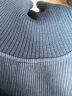 衣典零一（LEDIALYI）加绒加厚灯芯绒连衣裙2023冬季女装新款时尚气质高领打底卫衣裙子 蓝色 M（推荐118-130斤） 晒单实拍图