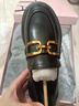 他她（TATA）高跟乐福鞋女厚底小皮鞋英伦风单鞋春GOK02AA4 黑色 36 实拍图