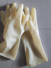 巧姨橡胶手套劳保工作耐磨耐用胶皮防水洗衣服洗碗女厨房家用 乳白色特厚5双装 S(小码) 实拍图