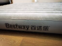 Bestway气垫床充气床垫打地铺家用双人充气垫加厚户外帐篷便携折叠床睡垫 灰色充气床+无泵+收纳袋+修补贴 203*183*22cm 双人特大 实拍图