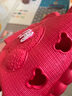 侗宜轩 拖鞋女夏家用防滑防臭新款小熊男女家居软底情侣可爱洗澡凉拖鞋 大红色 40-41 适合39-40脚穿 实拍图