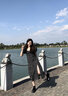 GARNUO碎花连衣裙女夏季新款法式茶歇裙子复古气质方领收腰显瘦黑色长裙 黑色 S【85-100斤】 实拍图
