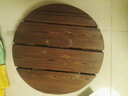 冠乐家 花盆底座木制移动托盘带滚轮万向轮移动托盘花架 加厚碳化防腐木质移动花托 圆形直径35 实拍图