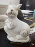 fw 陶瓷12十二生肖鼠牛虎兔龙蛇马羊猴鸡狗猪招财瓷器桌面摆件家居装饰品白瓷乔迁开业礼品摆设工艺品 描金羊 实拍图