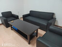 豪瑞森办公沙发简约现代商务接待会客休闲办公室极简二:三人位沙发组合 魅影黑 单 单 三人位 实拍图
