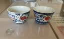 容山堂古脂青花釉里红茶杯陶瓷仿古主人杯鸡缸杯品茗杯个人单杯高档茶具 复古青花釉里红缠枝莲-直壁杯 实拍图