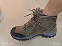骆驼（CAMEL）户外登山鞋牛皮防滑耐磨高帮徒步鞋男防水专业徒步鞋女靴爬山运动 FB12234413，军绿，男 42 实拍图
