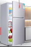 Haier海尔冰箱家用冷冻冰柜DEO净味保鲜双开门迷你小型出租房二门保温冷藏冷冻电冰箱 118升直冷节能3级 实拍图
