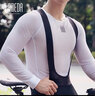 兰帕达排汗衫吸汗骑行背心内衣男公路山地车单车服装打底衫自如 (长袖)纯白色 XS /S（45-55kg） 实拍图