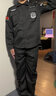 迪伽洛 保安服春秋套装工作服夏装作训服男保安物业门卫安保押运夹克服 春秋套装【上衣+裤子+标帽腰】 190/4XL 实拍图