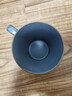 和风四季 北欧素烧哑光釉纯色陶瓷杯子水杯马克杯早餐杯办公室水杯牛奶杯 灰色马克杯（340ml)单个 实拍图