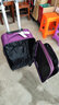 卡帝乐鳄鱼牛津布行李箱登机箱皮箱拉杆箱男女结实耐用密码扩容万向轮旅行箱 紫色（升级版容量扩展） 22英寸 实拍图