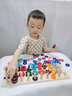 伊贝智儿童玩具数字拼图积木早教启蒙1-3岁男女孩宝宝有益蒙氏智力幼儿 三合一配对板 数字形状配对颜色认知生日礼物 实拍图