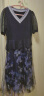 珂莱蒂尔商场同款短袖连衣裙气质长裙拼接优雅印花裙夏季新款 暗群青 XL 晒单实拍图