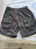 JEANSWEST LIFE真维斯休闲短裤男夏季男款纯棉运动篮球中裤男士灰色直筒五分裤 实拍图