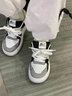 回力女鞋休闲小白鞋2026春季新款厚底时尚百搭运动鞋学生增高轻便板鞋 白黑-四季款 35 实拍图