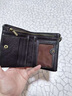 ANDSEEYOU品牌 真皮男士手包 拉链短款钱包软皮竖款皮夹子手工头层牛皮钱夹 黑色 牛皮 实拍图