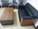 锡田家具办公沙发现代会客接待洽谈皮艺沙发茶几组合 长茶几(120*60*45cm) 实拍图