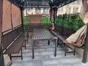 藤朝家具（Teng chao jia ju）户外庭院凉亭简易组装别墅楼顶露天台室外花园院子亭子 3X4M亭+3座+2桌+双帘【8柱】 实拍图