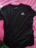 阿迪达斯（adidas）T恤男 2025夏季新款运动服健身训练休闲时尚舒适圆领短袖体恤上衣 黑色/胸前小标/全棉透气 L (180/100A) 实拍图
