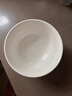 瓷秀源 纯白骨瓷碗家用饭碗汤碗面碗创意餐具简约瓷器可订制LOGO 7英寸面碗1个 实拍图