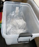 禧天龙塑料衣物收纳箱杂物整理箱110L 透明色  2个装 带轮 晒单实拍图