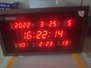 虹光（HonGuan）led数码电子万年历钟表办公简约时钟公共场所壁挂钟50x90cm-横式 实拍图