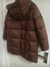 美力城暖天鹅泡芙羽绒服中长款女高端90鹅绒加厚外套保暖157 棕色 S （95-110斤） 实拍图