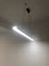 蒂凡尼亚北欧极简餐厅吊灯轻奢现代简约设计师办公室长条吧台餐桌一字吊灯 【护眼款】120CM三色LED_拉丝黑 实拍图