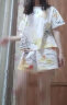 希芙诗 睡衣女夏季纯棉短袖短裤薄款套头韩版可爱网红家居服套装 JY662# 女L(推荐100-120斤) 实拍图