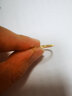 周六福（ZLF）  18K黄金戒指女彩金素圈戒指简约送女友节日礼物 19号（0.9-1.2） 实拍图